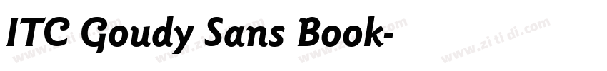 ITC Goudy Sans Book字体转换